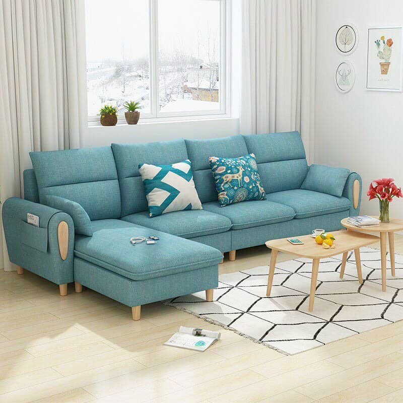 Sofa góc chữ L phòng khách giá rẻ 